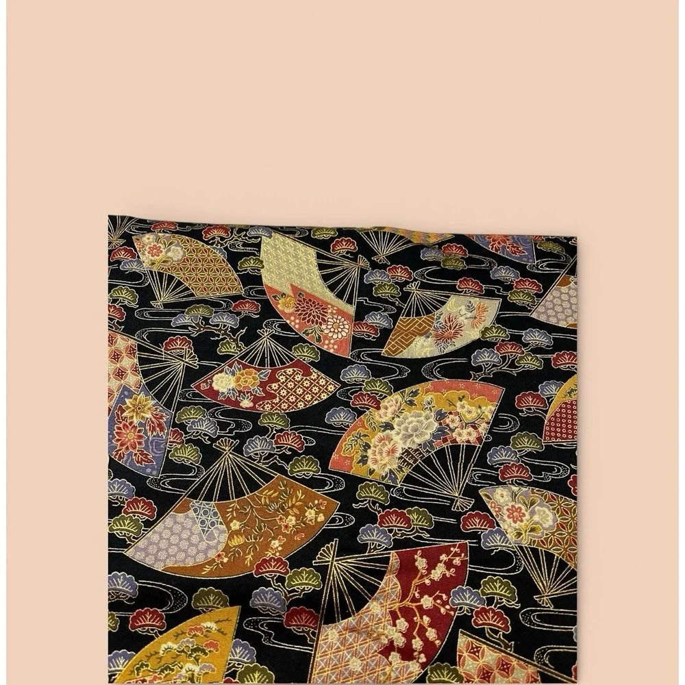 Quilt Craft Fabric 100% Cotton Oriental Gardens By Artistic Expressions‎ 44 x 46
